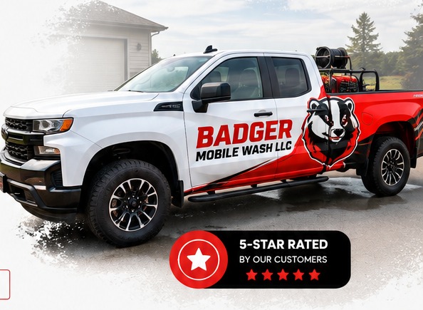 Badger Mobile Wash professional mobile cleaning equipment and service vehicle