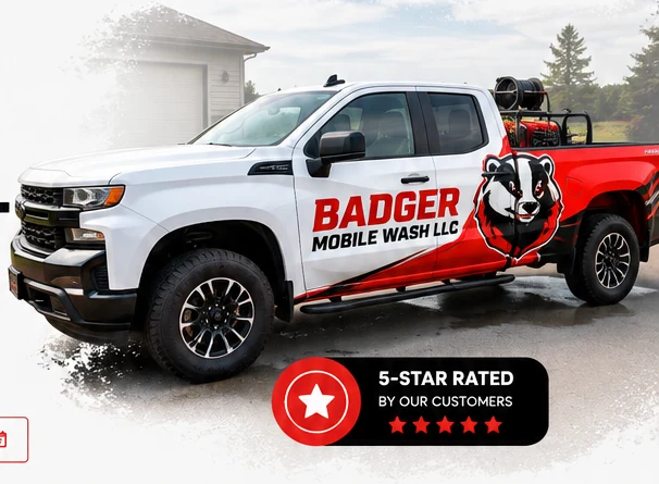 Badger Mobile Wash mobile pressure washing truck serving Wisconsin
